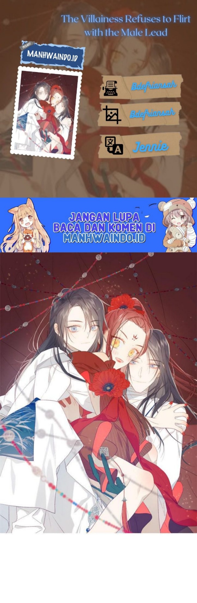 The Villainess Refuses to Flirt with the Male Lead Chapter 36 - halaman 1