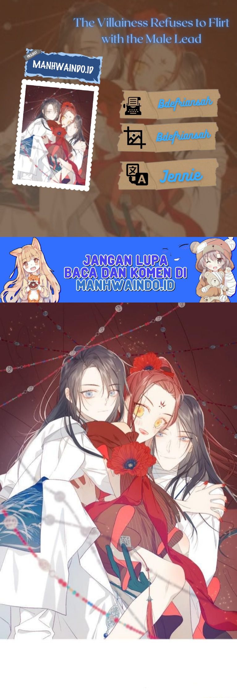 The Villainess Refuses to Flirt with the Male Lead Chapter 37 - halaman 1