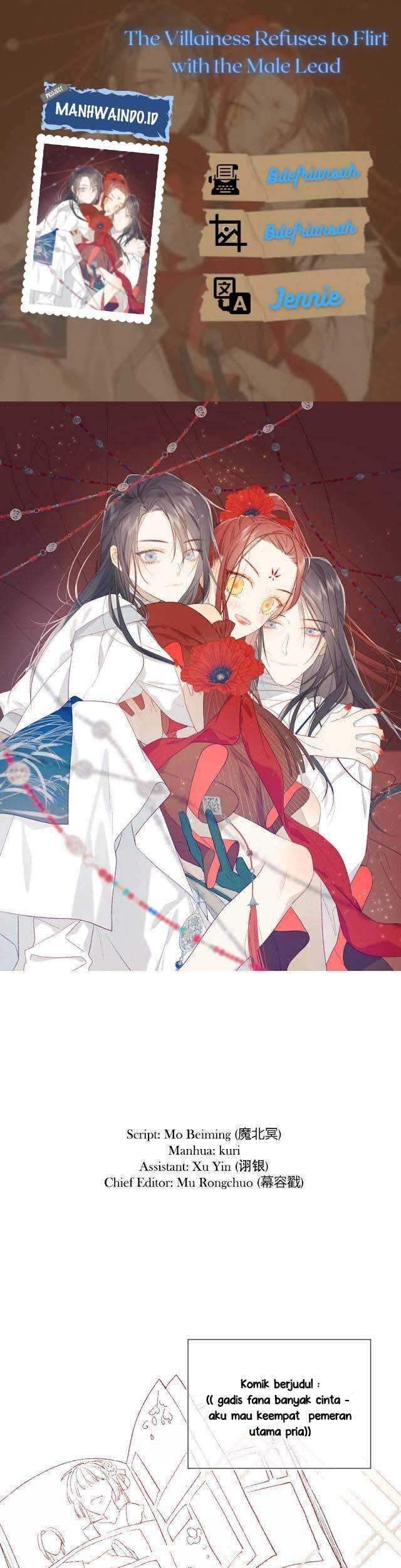 The Villainess Refuses to Flirt with the Male Lead Chapter 4 - halaman 1
