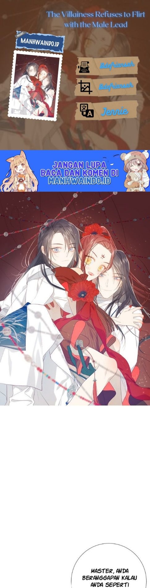 The Villainess Refuses to Flirt with the Male Lead Chapter 43 - halaman 1