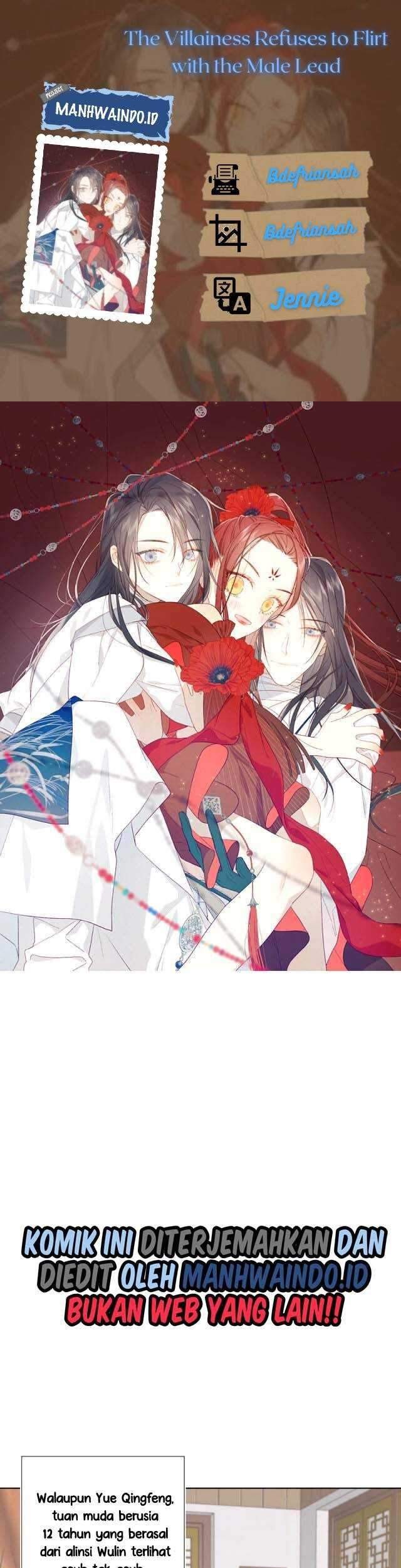 The Villainess Refuses to Flirt with the Male Lead Chapter 6 - halaman 1