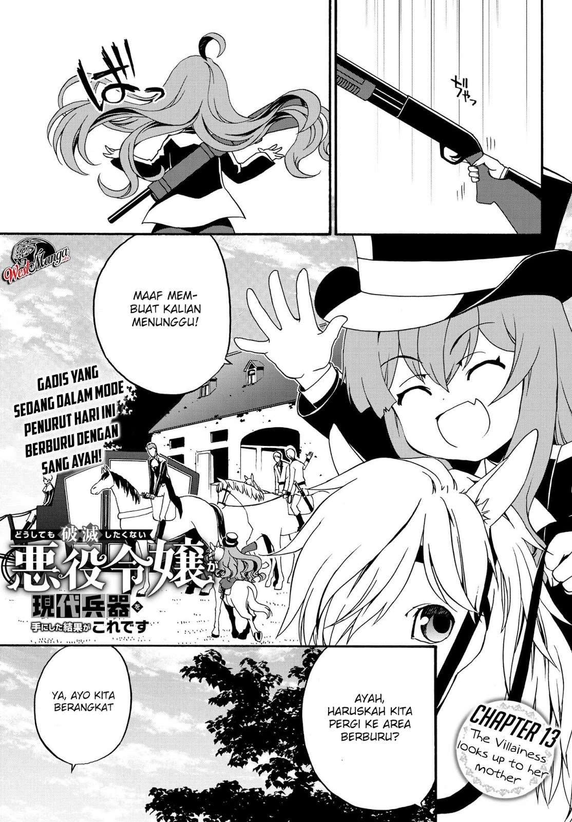 The Villainess Will Crush Her Destruction End Through Modern Firepower Chapter 13 - halaman 2