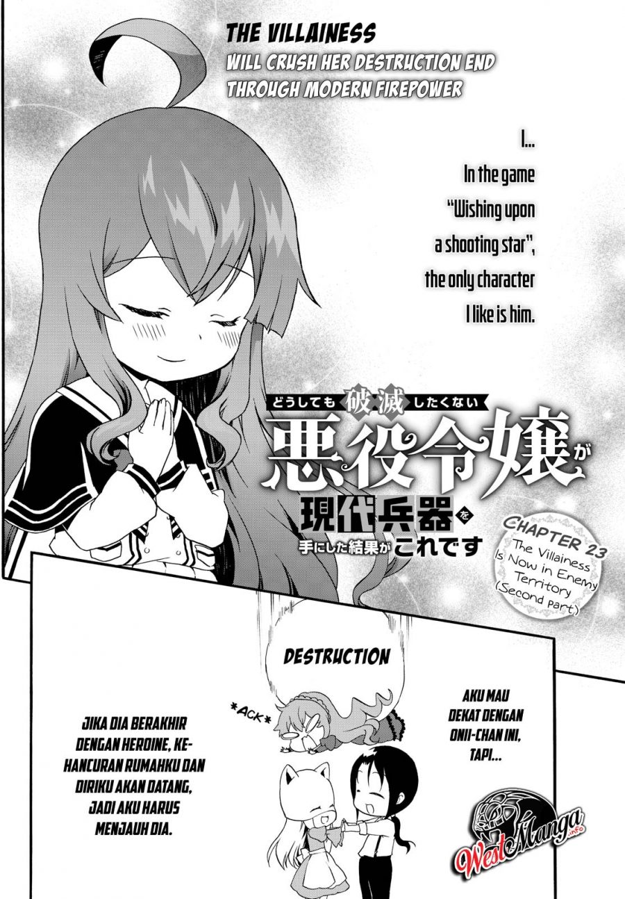 The Villainess Will Crush Her Destruction End Through Modern Firepower Chapter 23 - halaman 4