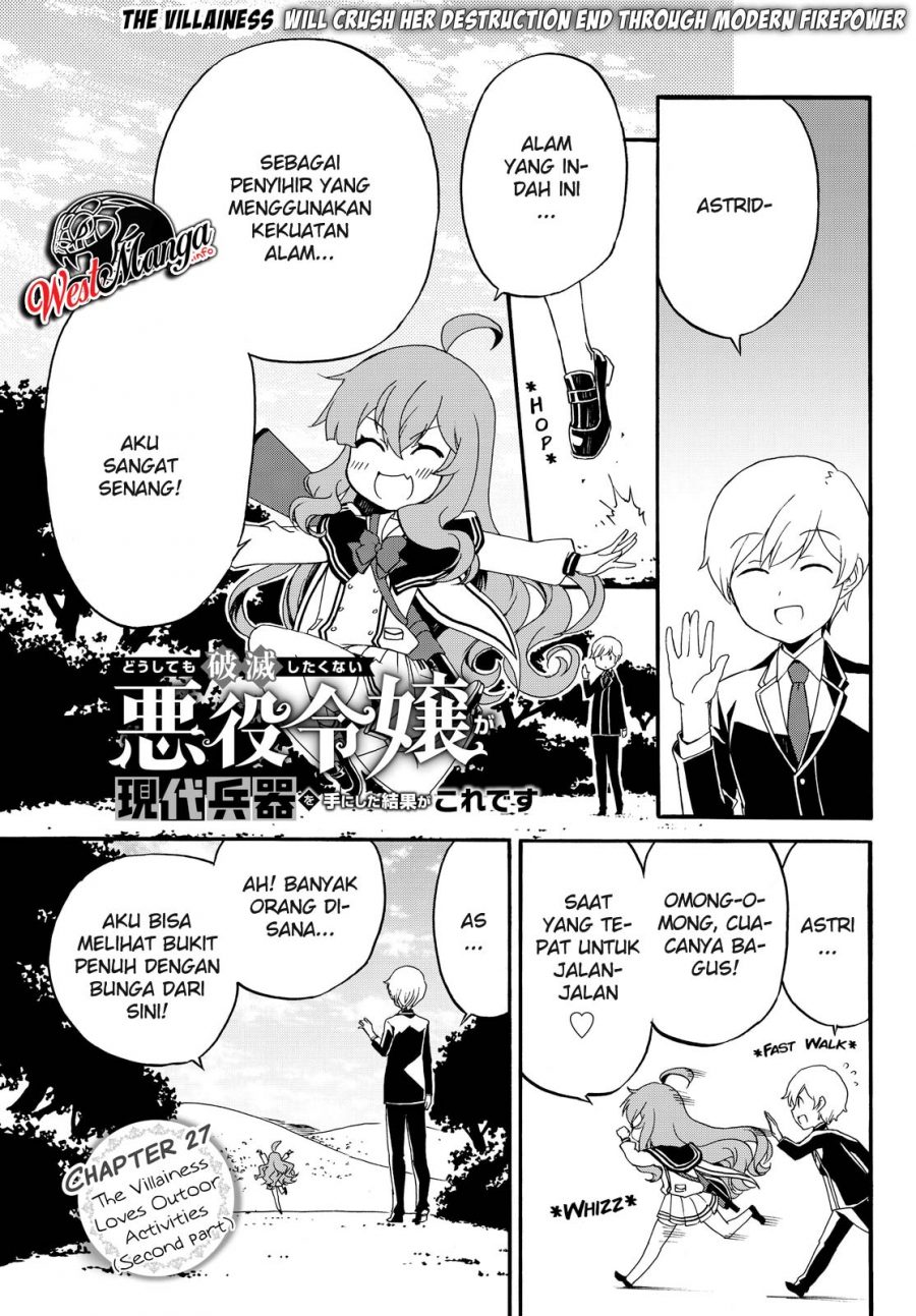 The Villainess Will Crush Her Destruction End Through Modern Firepower Chapter 27 - halaman 3