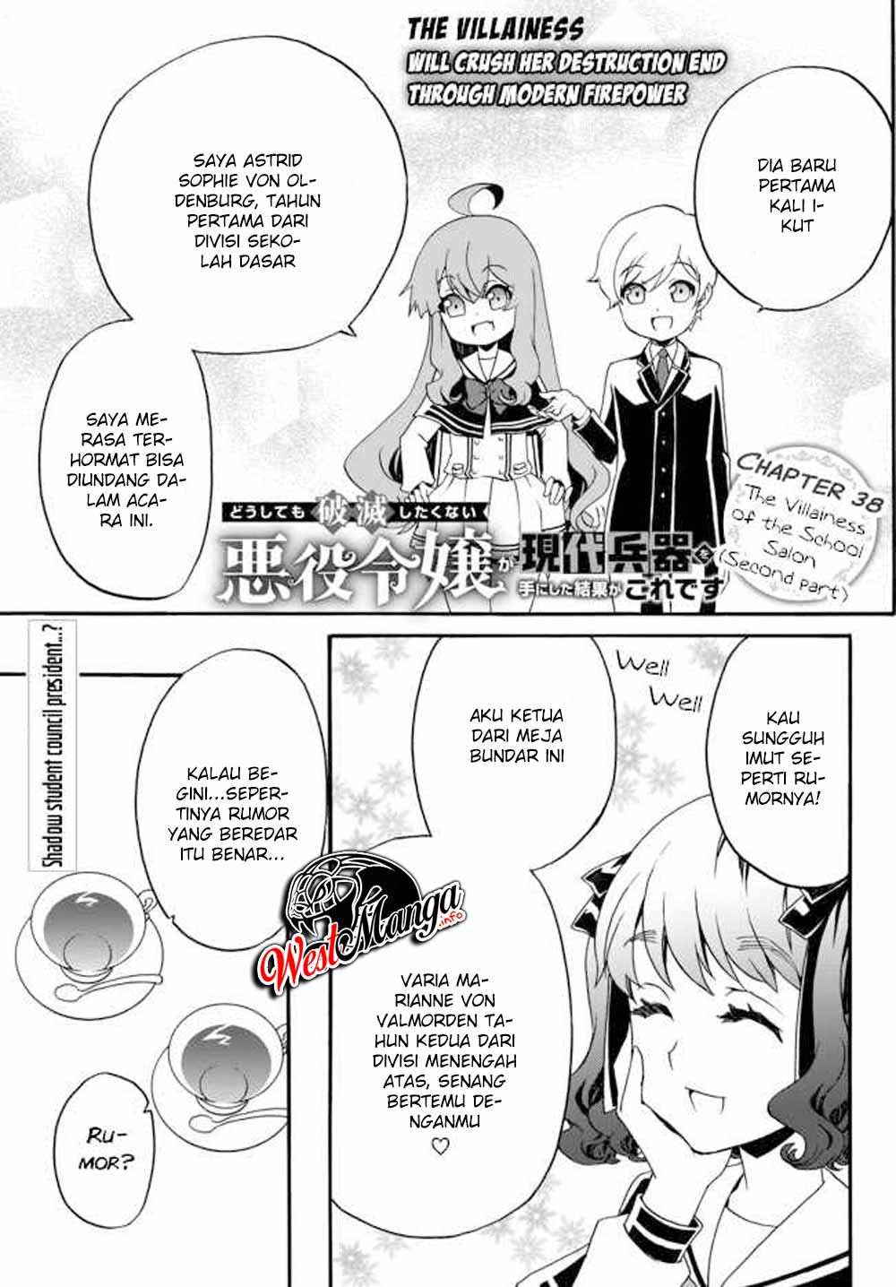 The Villainess Will Crush Her Destruction End Through Modern Firepower Chapter 38 - halaman 3