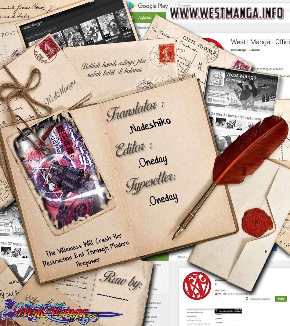 The Villainess Will Crush Her Destruction End Through Modern Firepower Chapter 4.2 - halaman 3