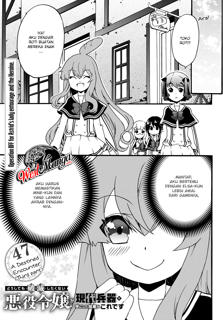 The Villainess Will Crush Her Destruction End Through Modern Firepower Chapter 47 - halaman 1