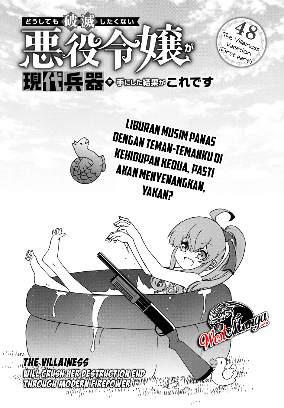 The Villainess Will Crush Her Destruction End Through Modern Firepower Chapter 48 - halaman 1