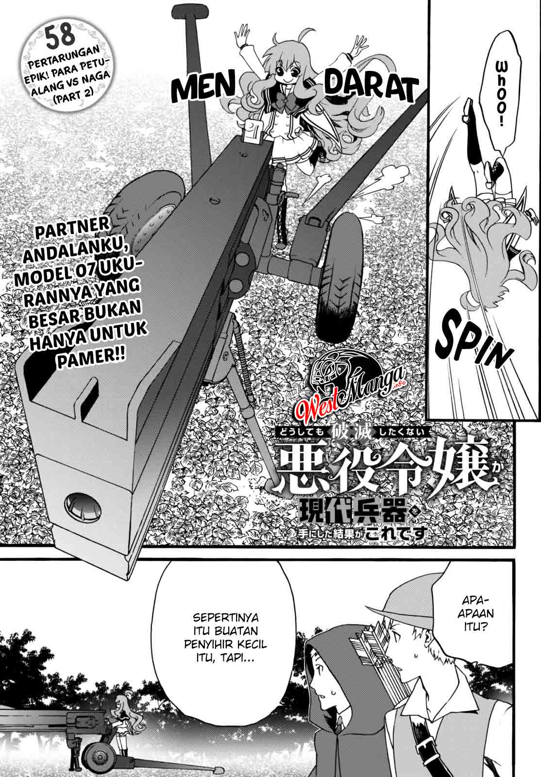 The Villainess Will Crush Her Destruction End Through Modern Firepower Chapter 58 - halaman 1