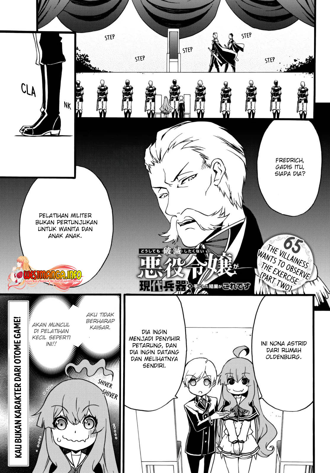 The Villainess Will Crush Her Destruction End Through Modern Firepower Chapter 65 - halaman 2