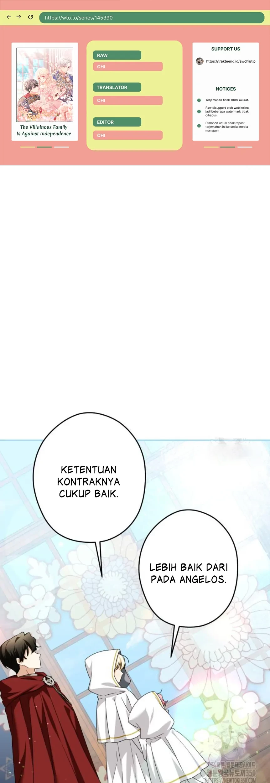 The Villainous Family is Against Independence Chapter 51 - halaman 1