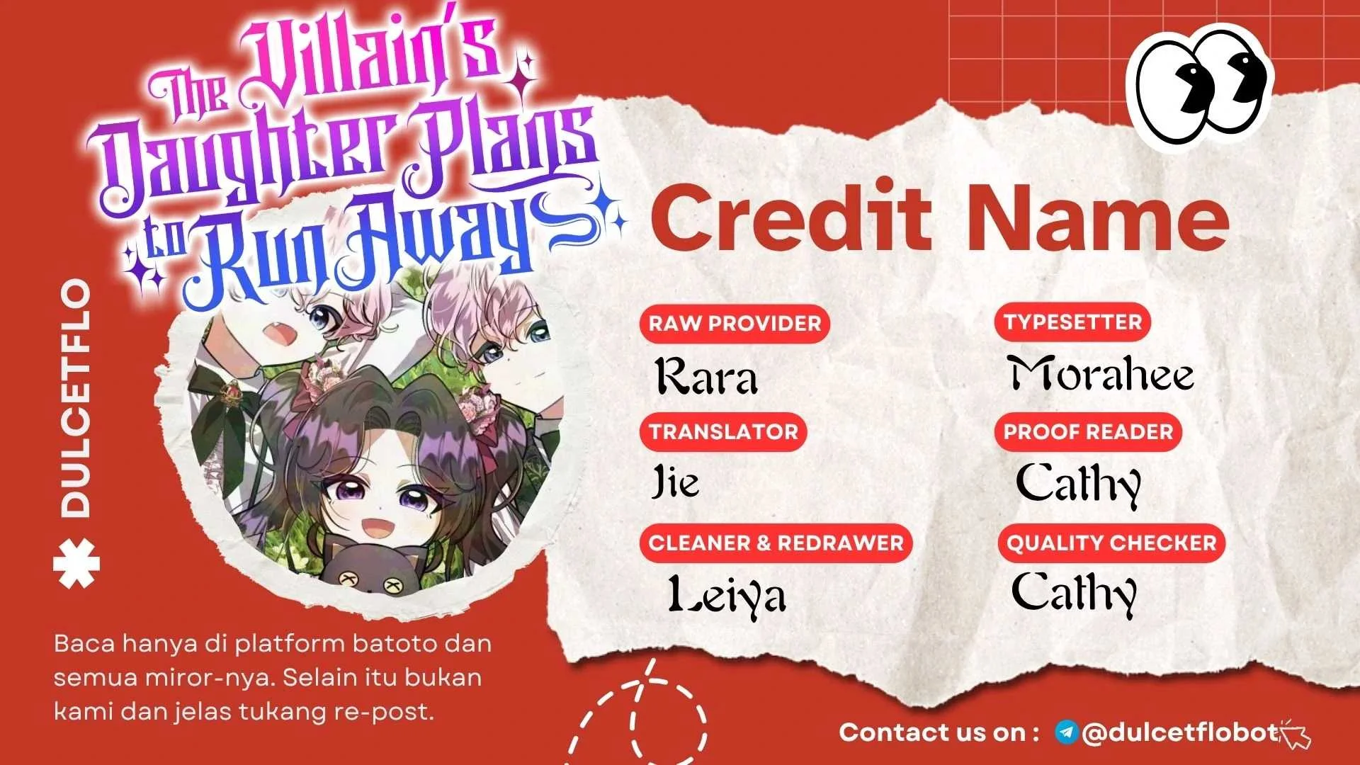 The Villain's Daughter Plans to Run Away Chapter 62 - halaman 2