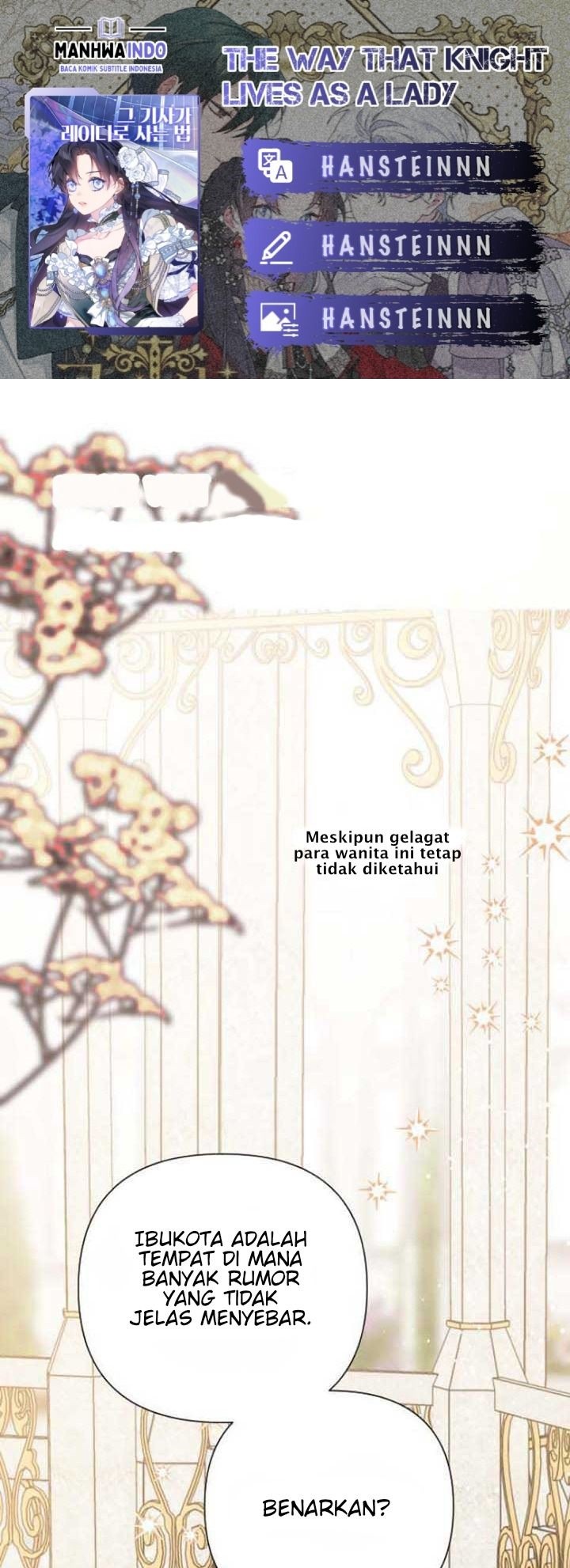 The Way That Knight Lives As a Lady Chapter 43 - halaman 1
