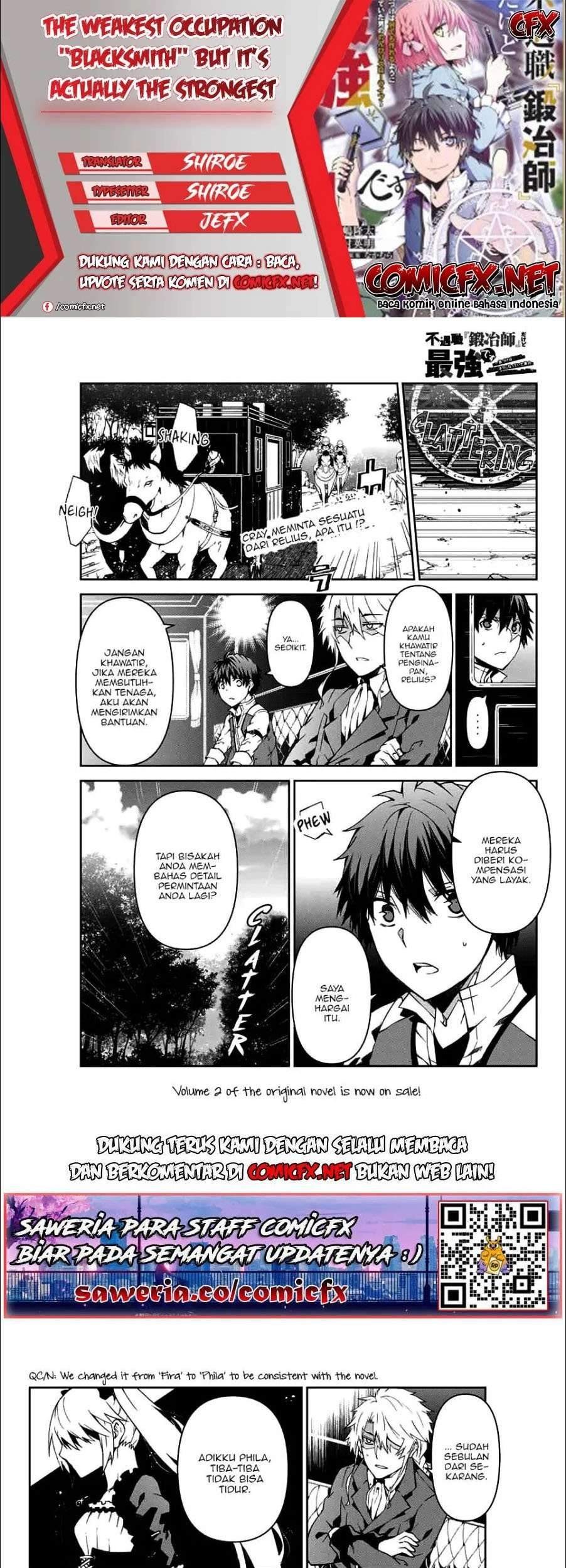 The Weakest Occupation “Blacksmith,” but It’s Actually the Strongest Chapter 8 - halaman 1
