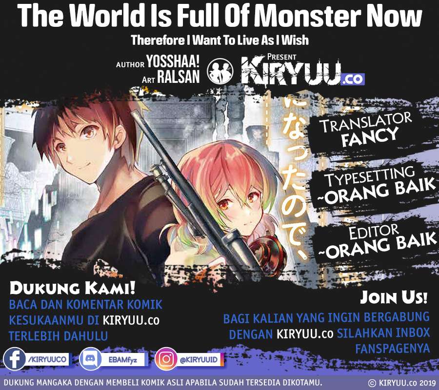 The World Is Full of Monsters Now, Therefore I Want to Live As I Wish Chapter 13 - halaman 1