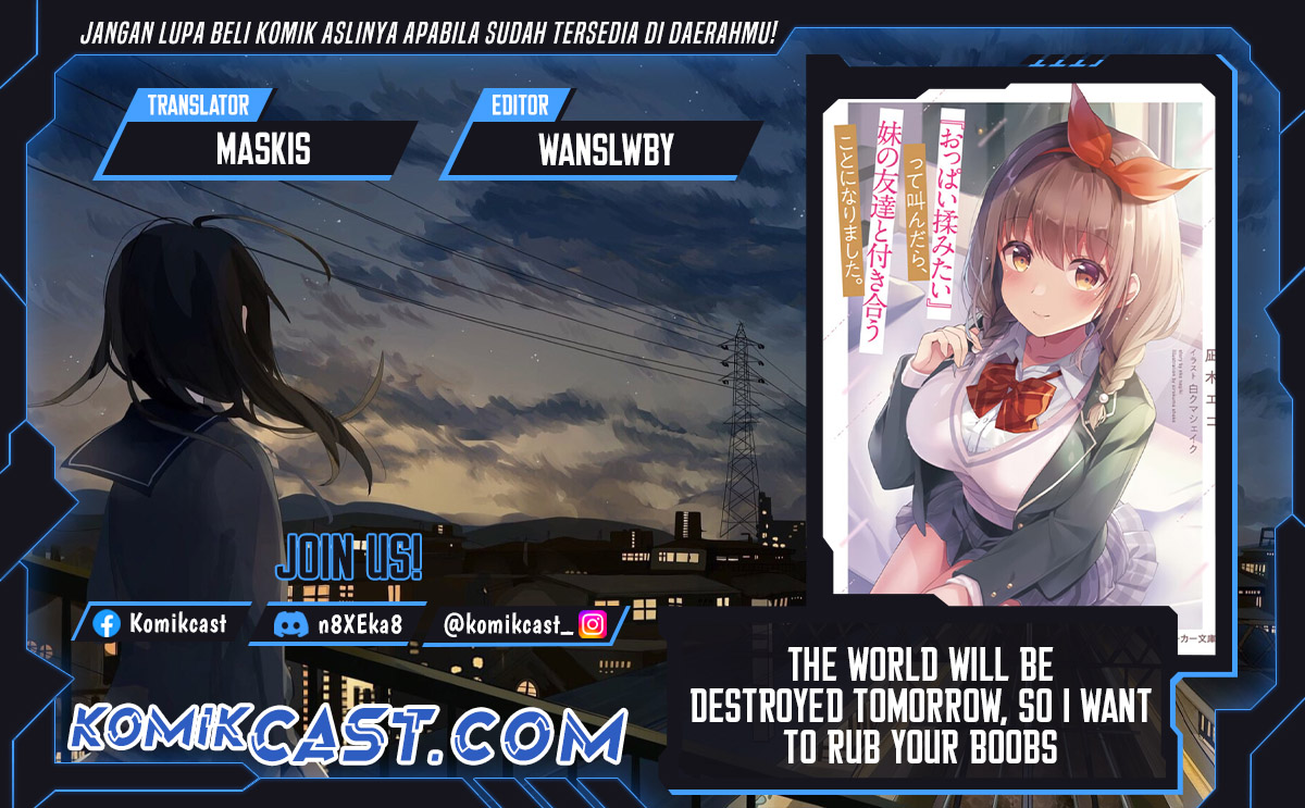 The World Will Be Destroyed Tomorrow, so I Want to Rub Your Boobs Chapter 10 - halaman 1
