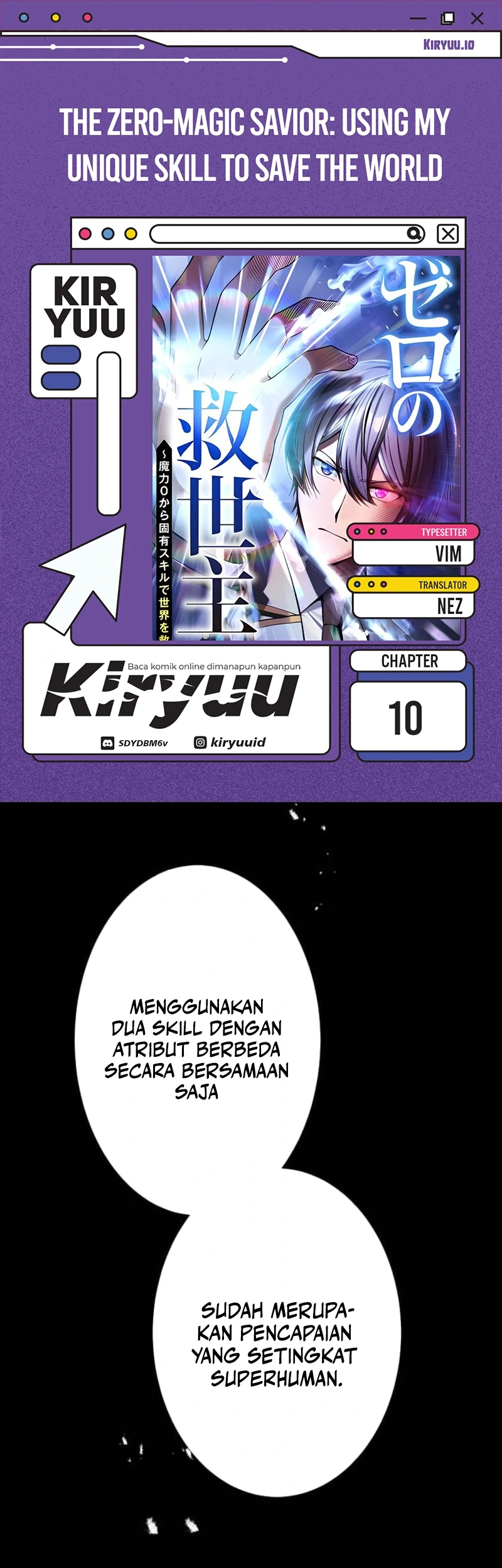 The Zero-Magic Savior: Using My Unique Skill to Save the World Chapter 10 - halaman 1