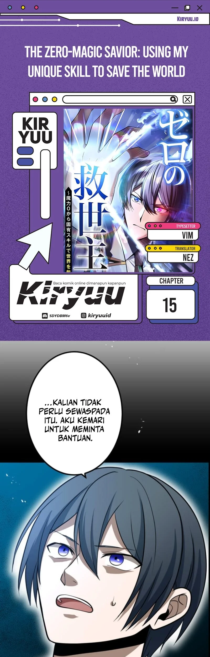The Zero-Magic Savior: Using My Unique Skill to Save the World Chapter 15 - halaman 1