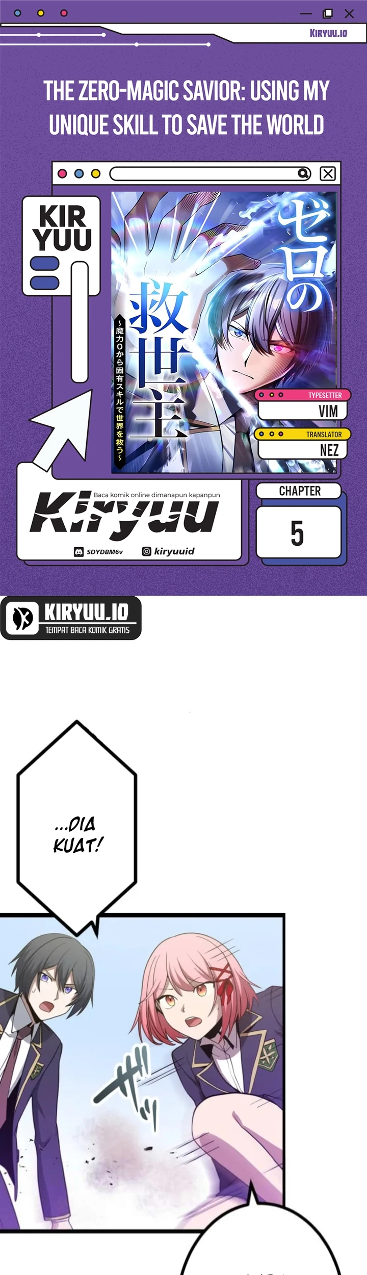 The Zero-Magic Savior: Using My Unique Skill to Save the World Chapter 5 - halaman 1