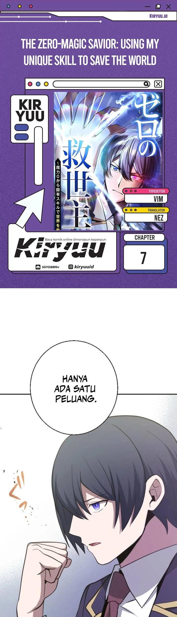 The Zero-Magic Savior: Using My Unique Skill to Save the World Chapter 7 - halaman 1