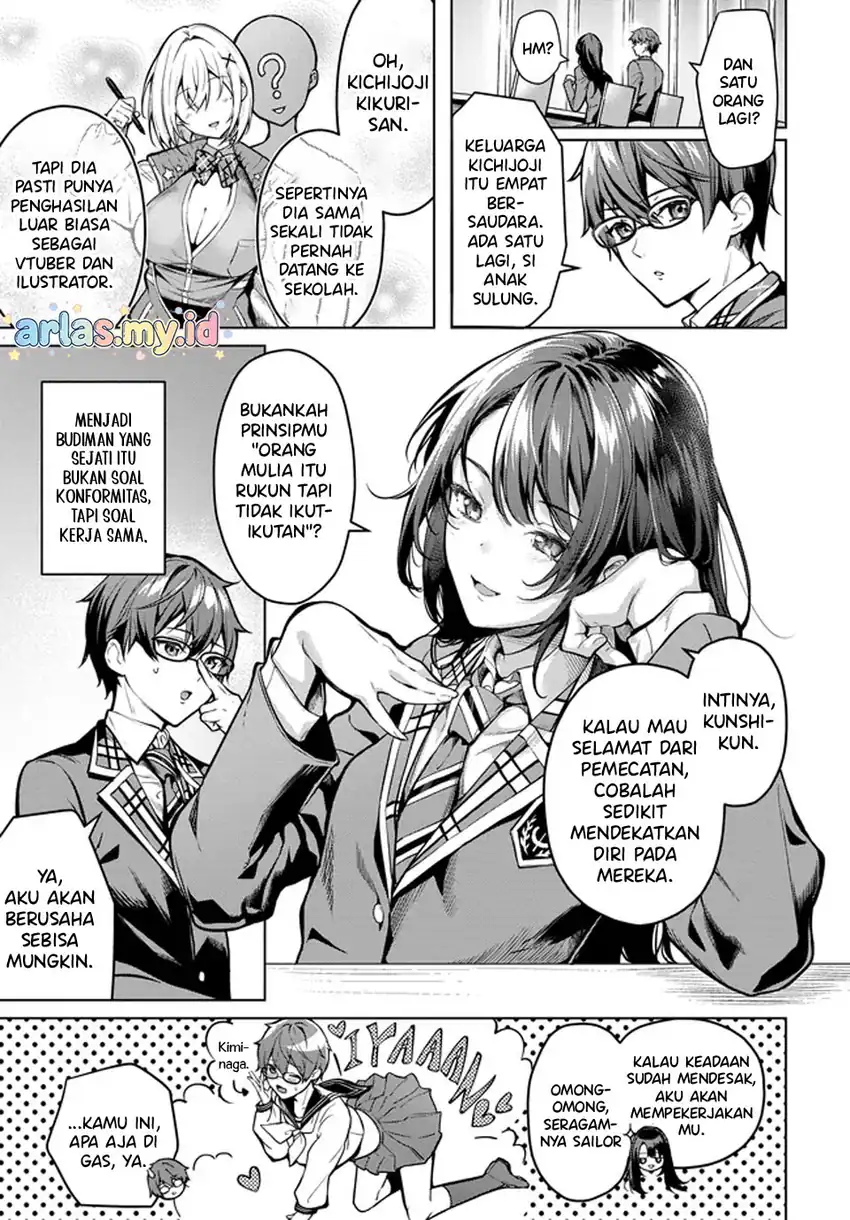 Tier 1 Shimai: Yuumei Yonshimai wa Boku Nashi dewa Ikirarenai Chapter 1.2 - halaman 5
