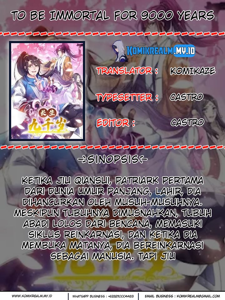 To Be Immortal for 9000 Years Chapter 39 - halaman 1