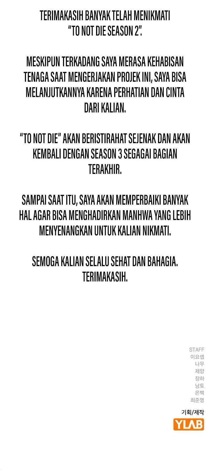 To Not Die Chapter 157 - halaman 129