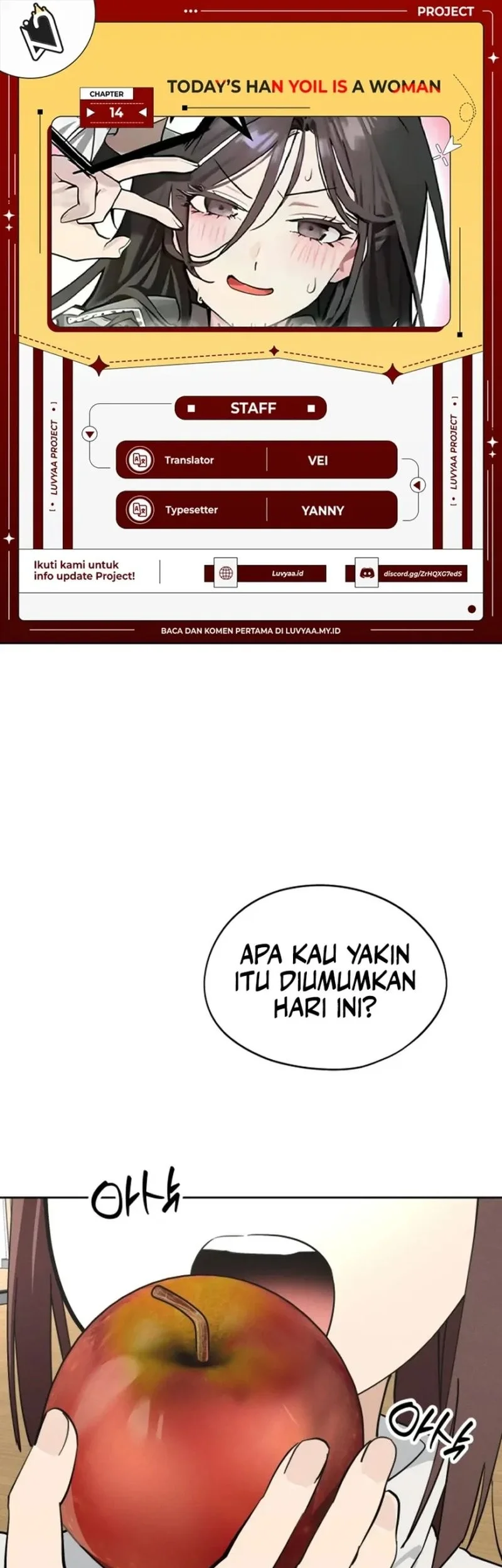 Today is a Woman Day (Today's Han Yoil Is a Woman) Chapter 14 - halaman 1