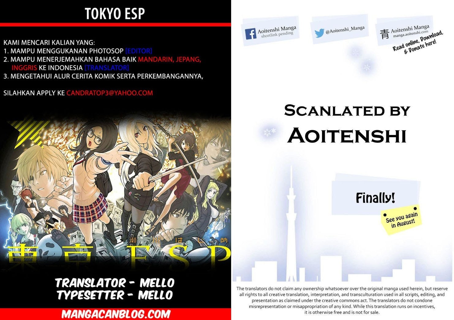 Tokyo ESP Chapter 62 - halaman 2