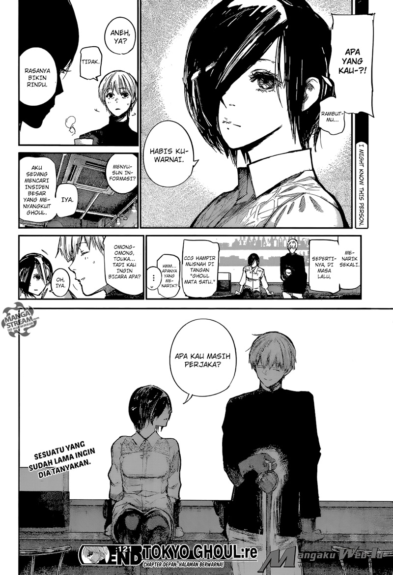Tokyo Ghoul:re Chapter 121 - halaman 18