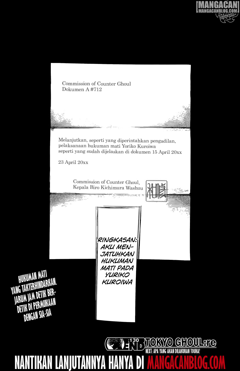 Tokyo Ghoul:re Chapter 130 - halaman 19
