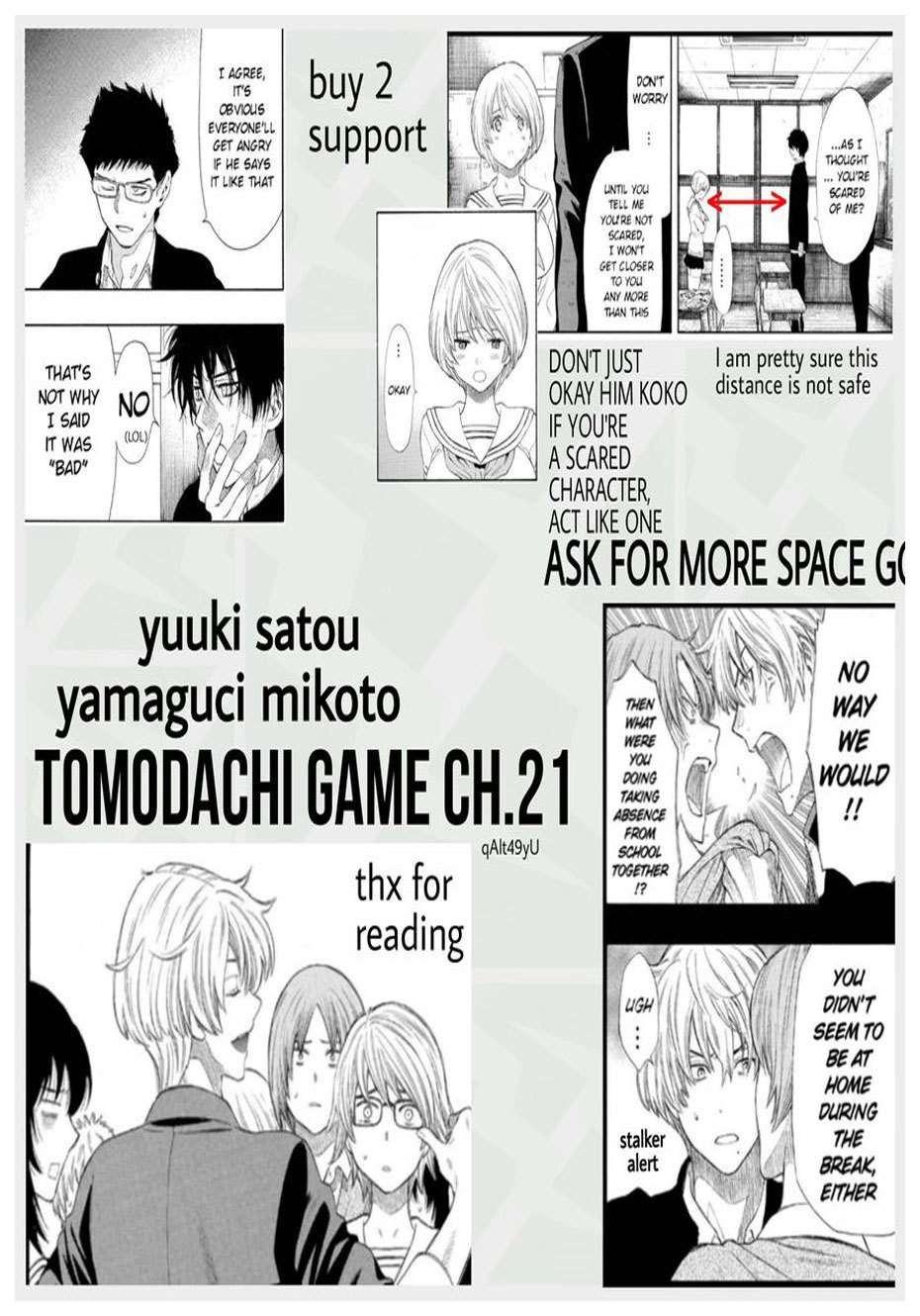 Tomodachi Game Chapter 21 - halaman 37