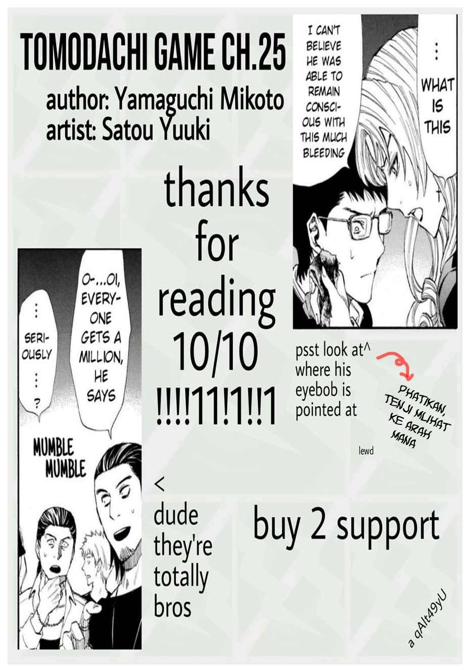 Tomodachi Game Chapter 25 - halaman 47