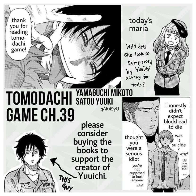Tomodachi Game Chapter 39 - halaman 40