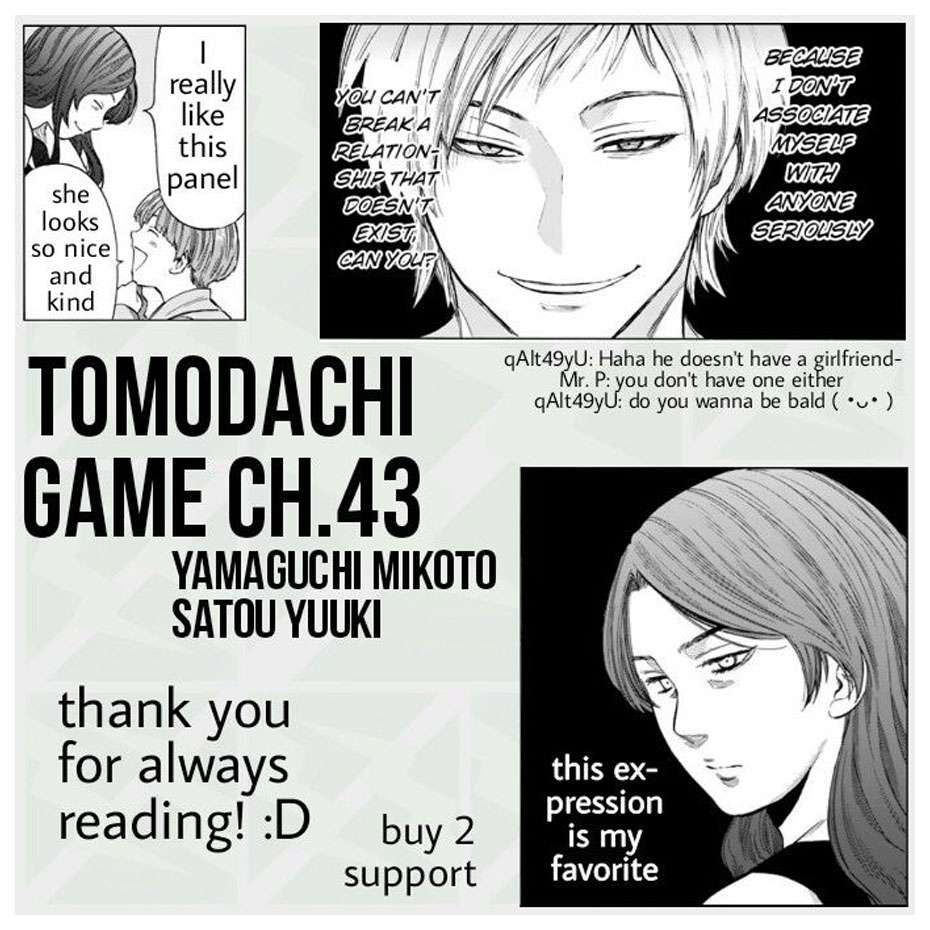 Tomodachi Game Chapter 43 - halaman 48