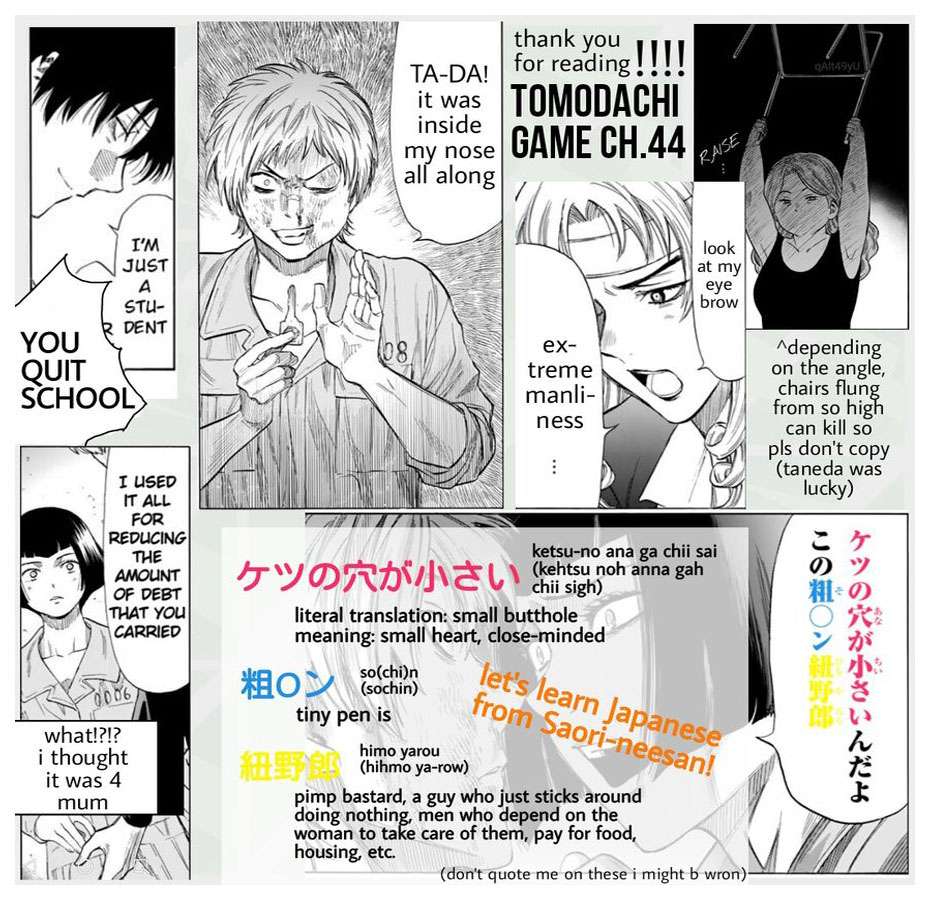 Tomodachi Game Chapter 44 - halaman 44