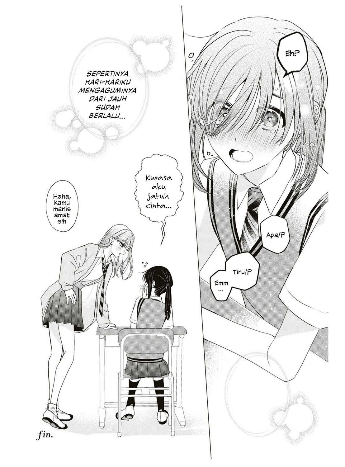 Tonari no Seki ga Suki na Hito datta: Gakusei Yuri Anthology Chapter 1 - halaman 9