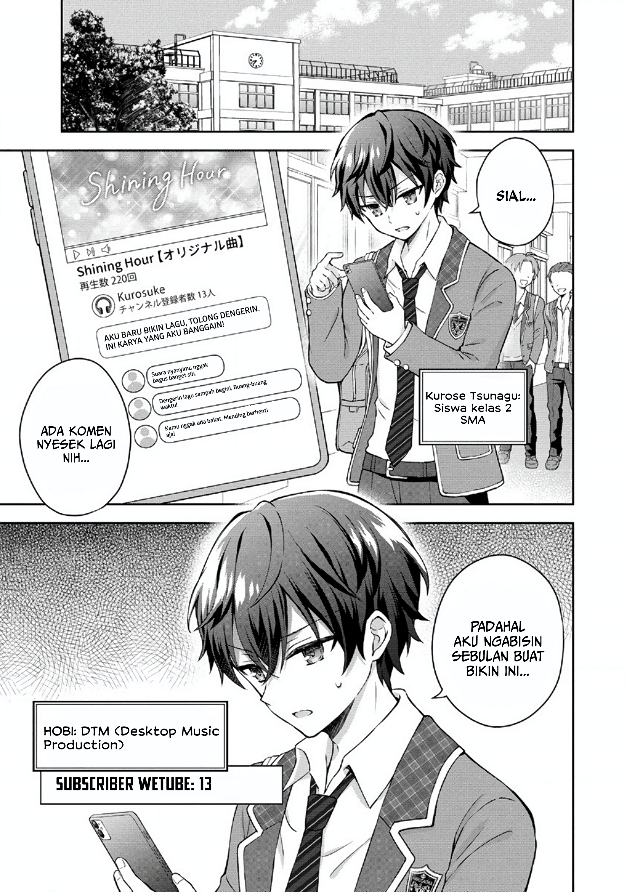 Tonari no Seki no Inkya Joshi ga Oshi Utaite Datta: Ore no Kyoku wo Utatte Kure! Chapter 1 - halaman 5