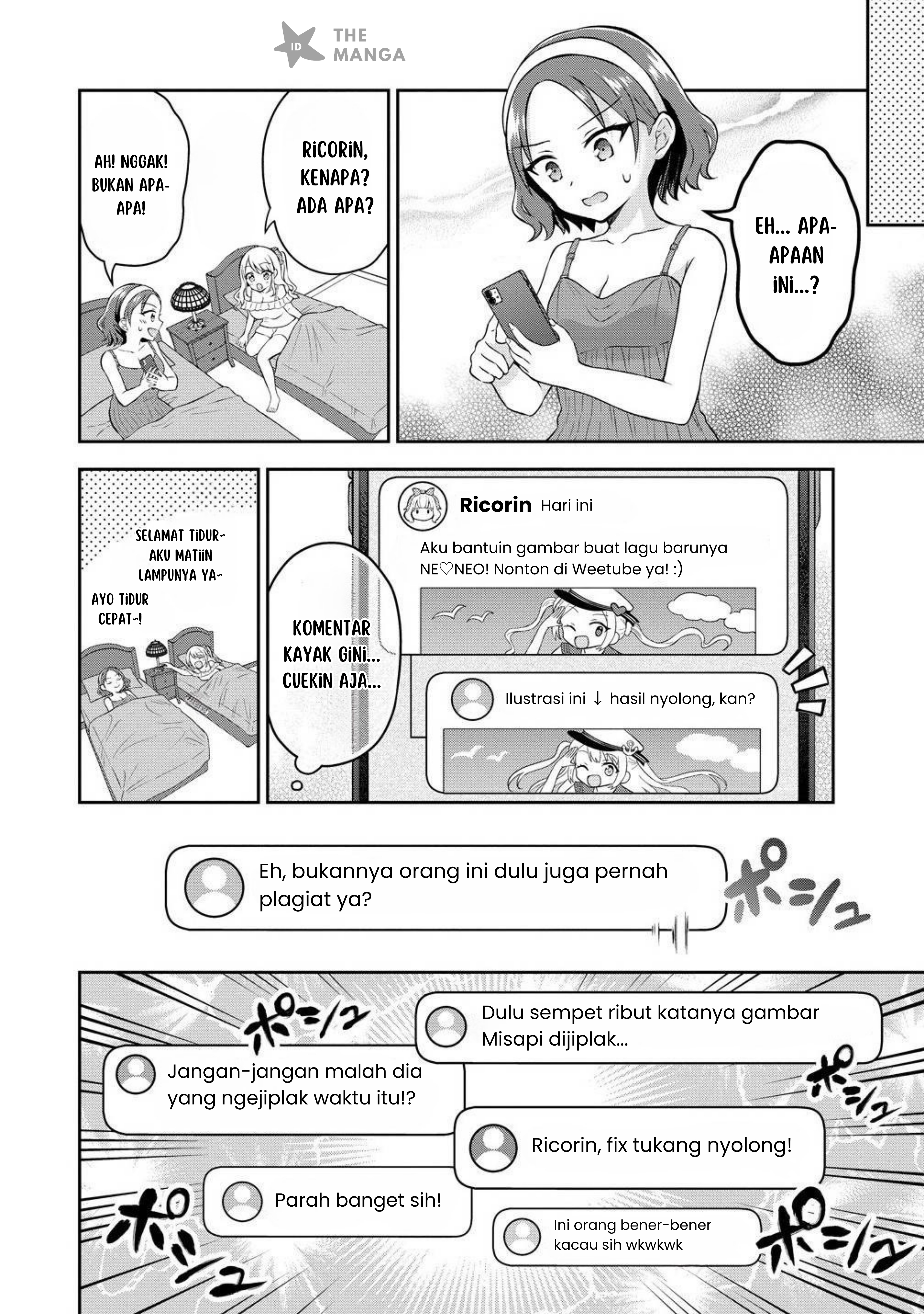 Tonari no Seki no Inkya Joshi ga Oshi Utaite Datta: Ore no Kyoku wo Utatte Kure! Chapter 11.2 - halaman 10