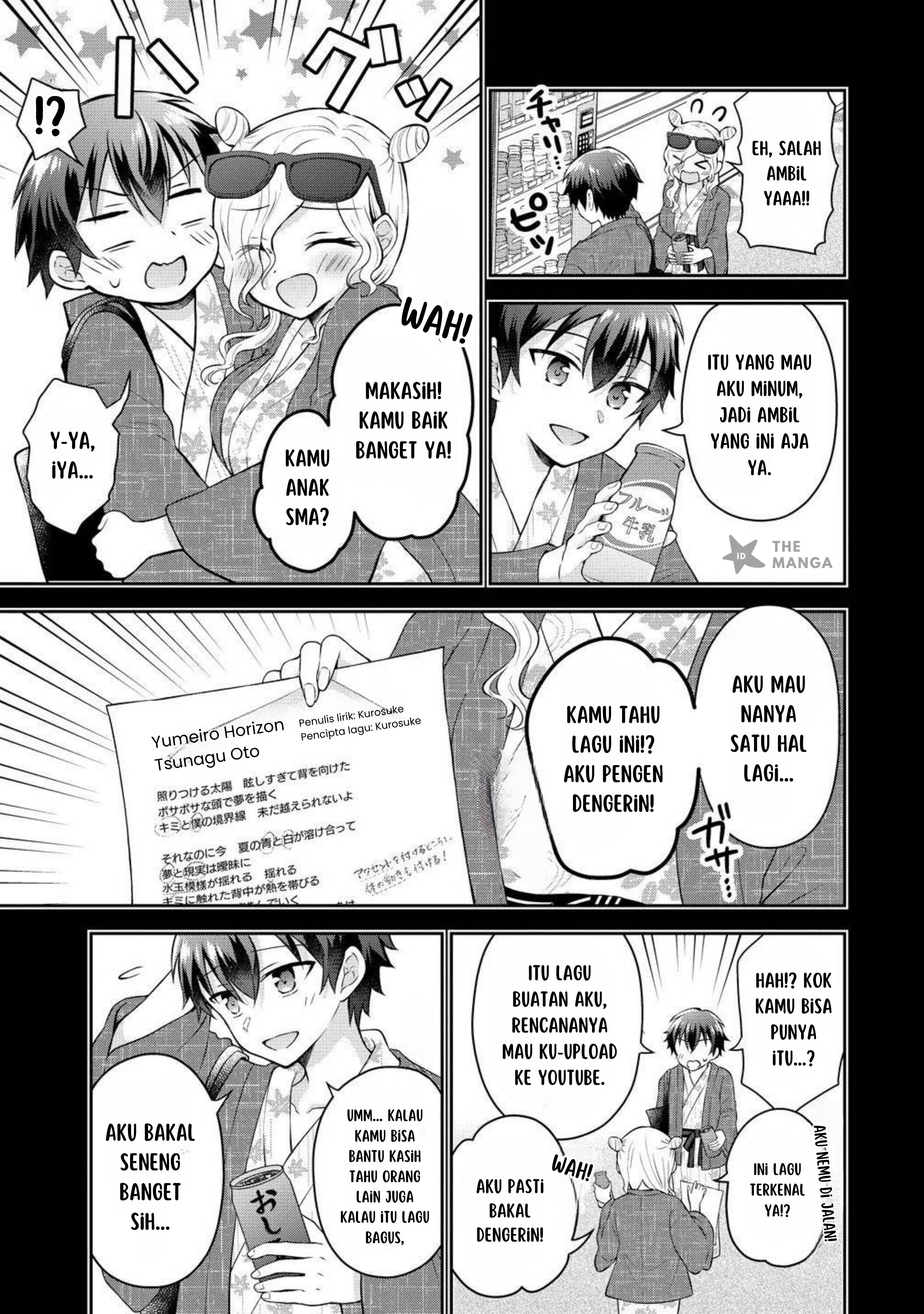 Tonari no Seki no Inkya Joshi ga Oshi Utaite Datta: Ore no Kyoku wo Utatte Kure! Chapter 11.2 - halaman 3