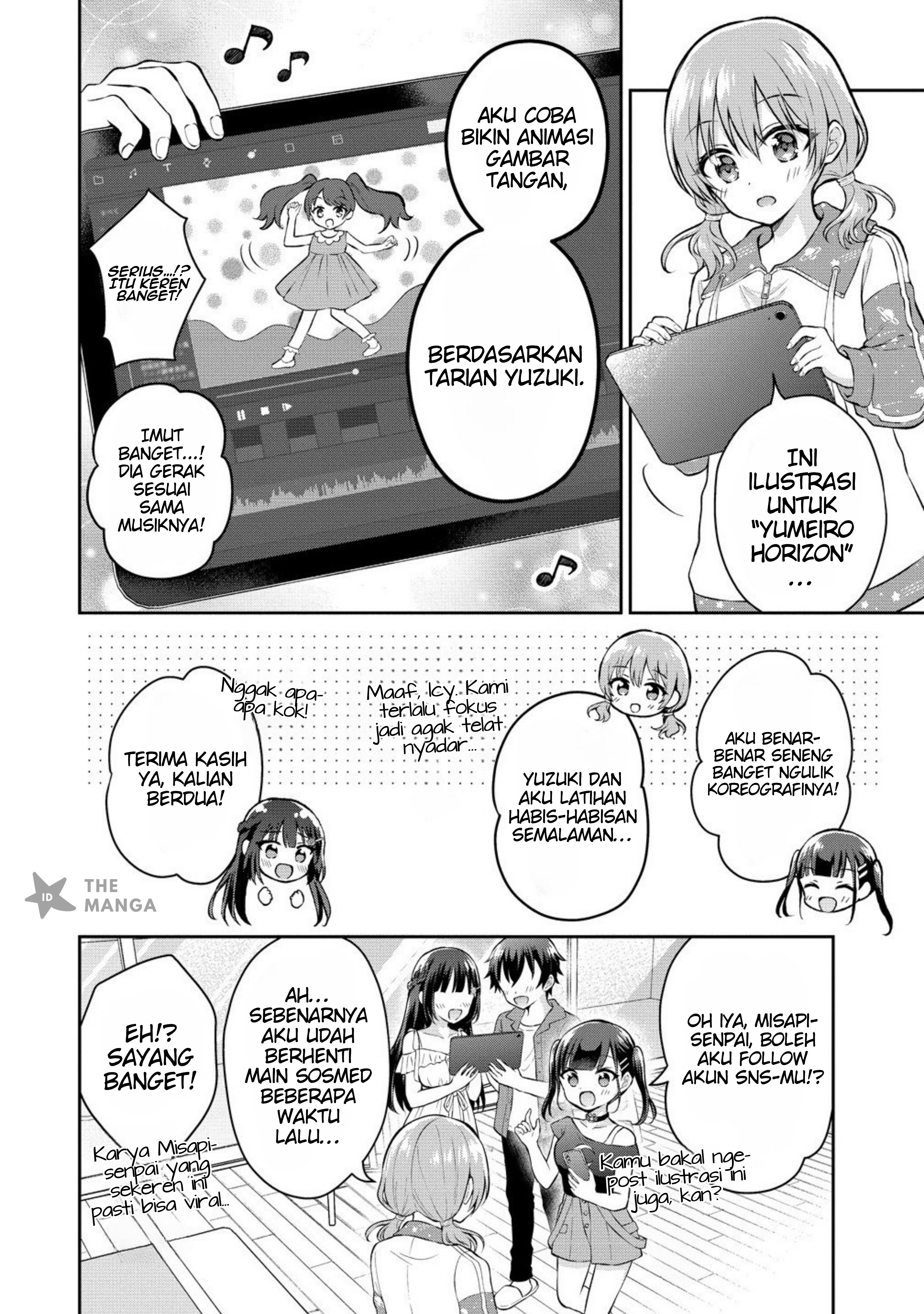 Tonari no Seki no Inkya Joshi ga Oshi Utaite Datta: Ore no Kyoku wo Utatte Kure! Chapter 12.2 - halaman 3