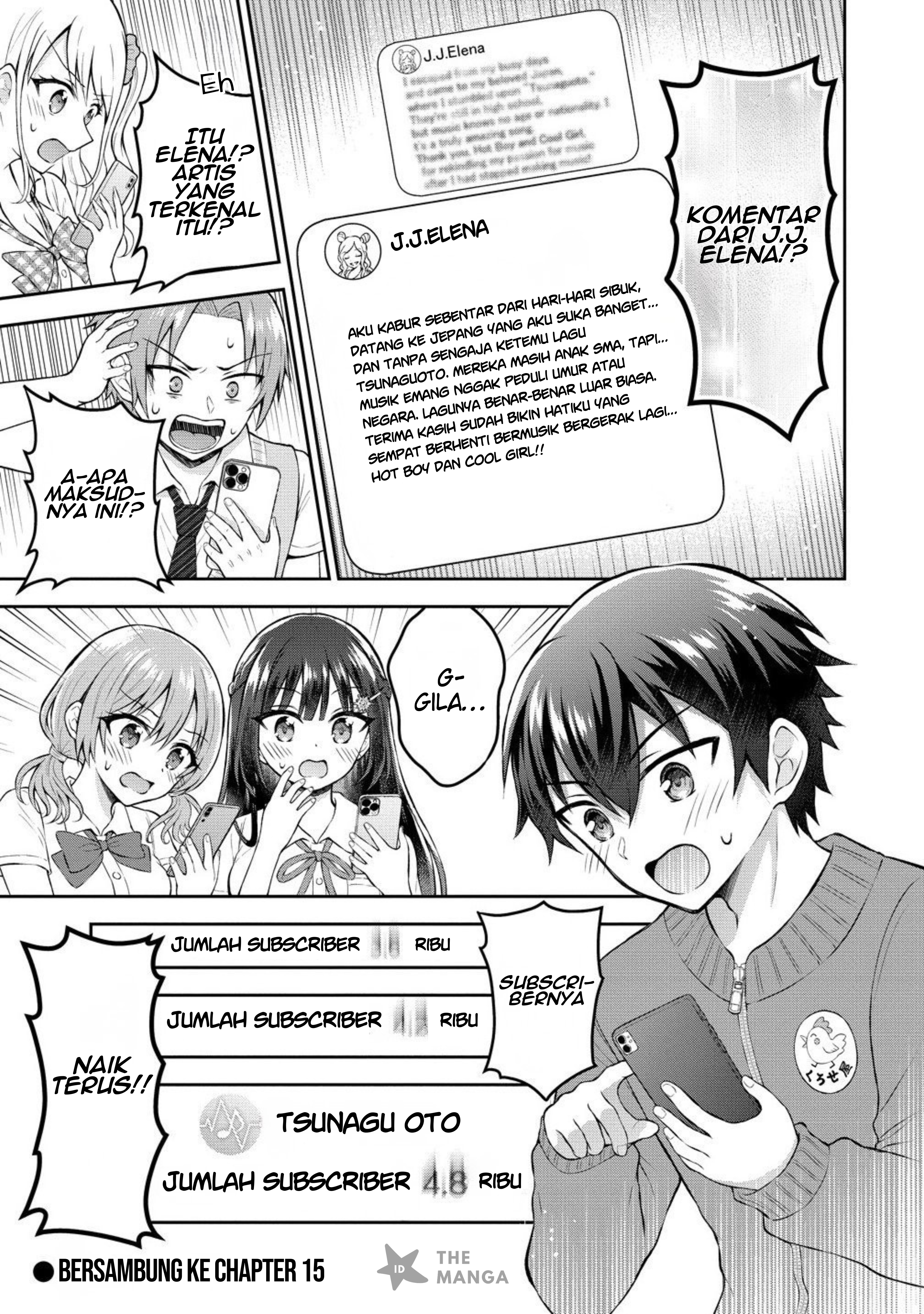 Tonari no Seki no Inkya Joshi ga Oshi Utaite Datta: Ore no Kyoku wo Utatte Kure! Chapter 14.2 - halaman 14