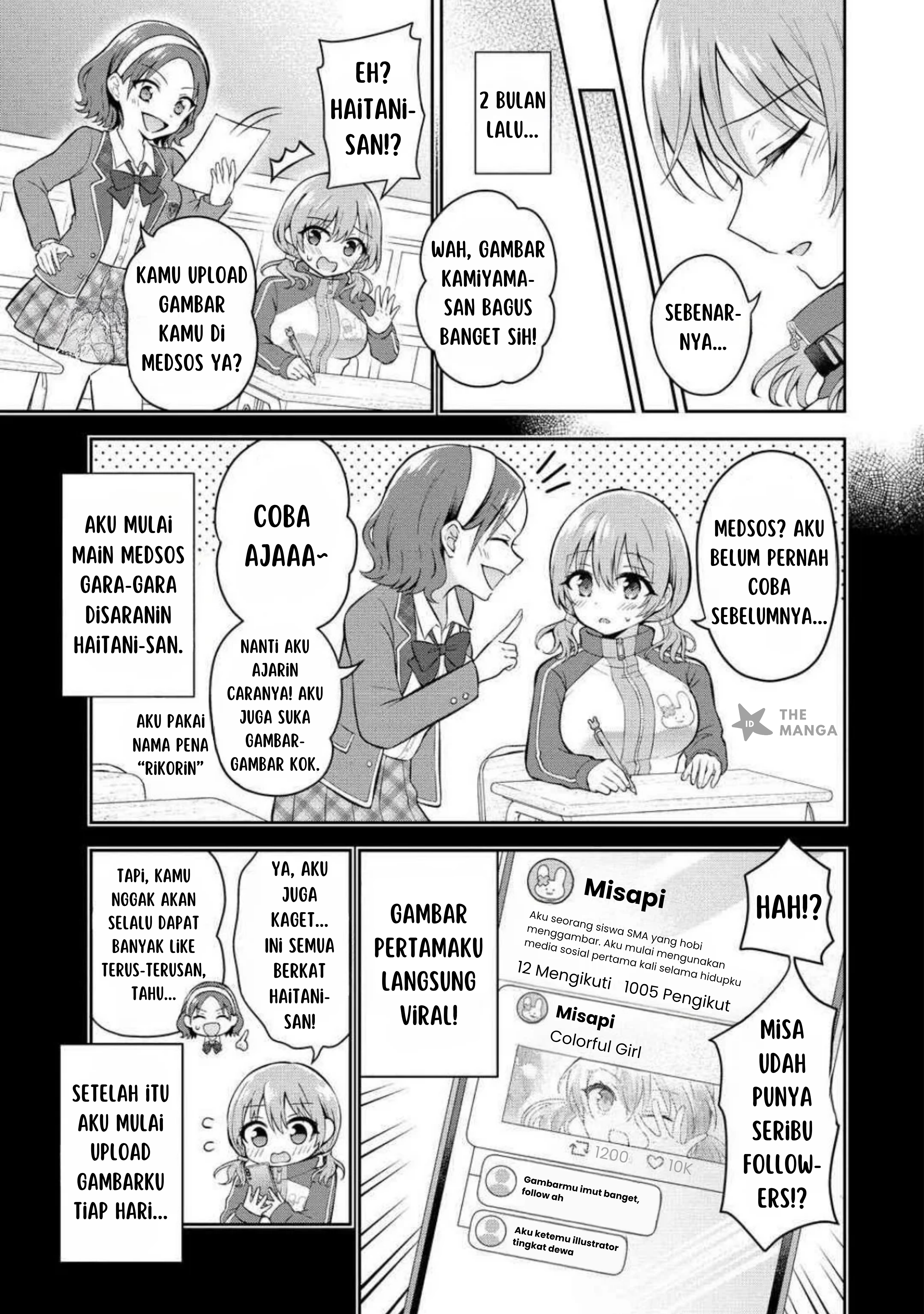 Tonari no Seki no Inkya Joshi ga Oshi Utaite Datta: Ore no Kyoku wo Utatte Kure! Chapter 9.1 - halaman 4