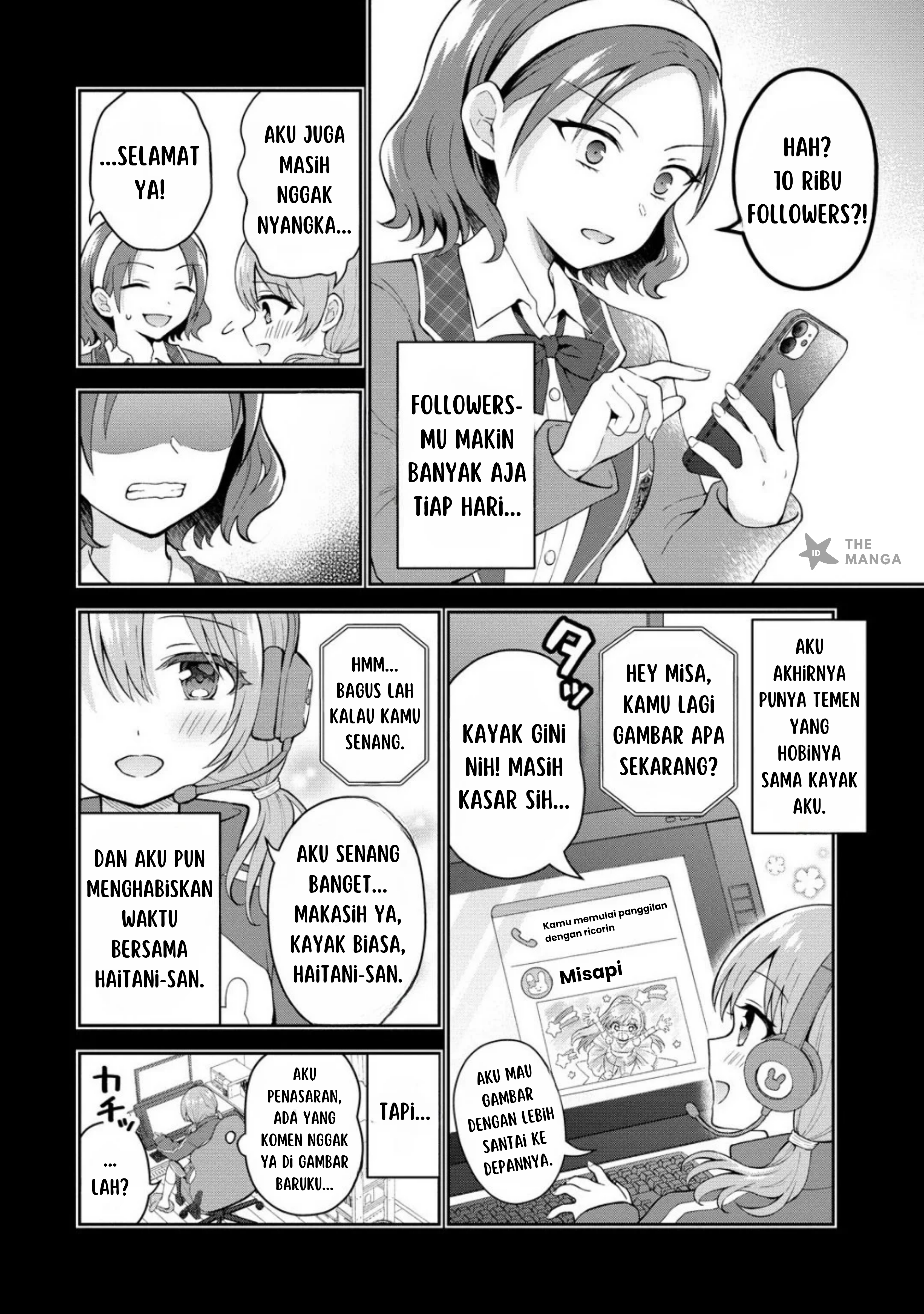 Tonari no Seki no Inkya Joshi ga Oshi Utaite Datta: Ore no Kyoku wo Utatte Kure! Chapter 9.1 - halaman 5