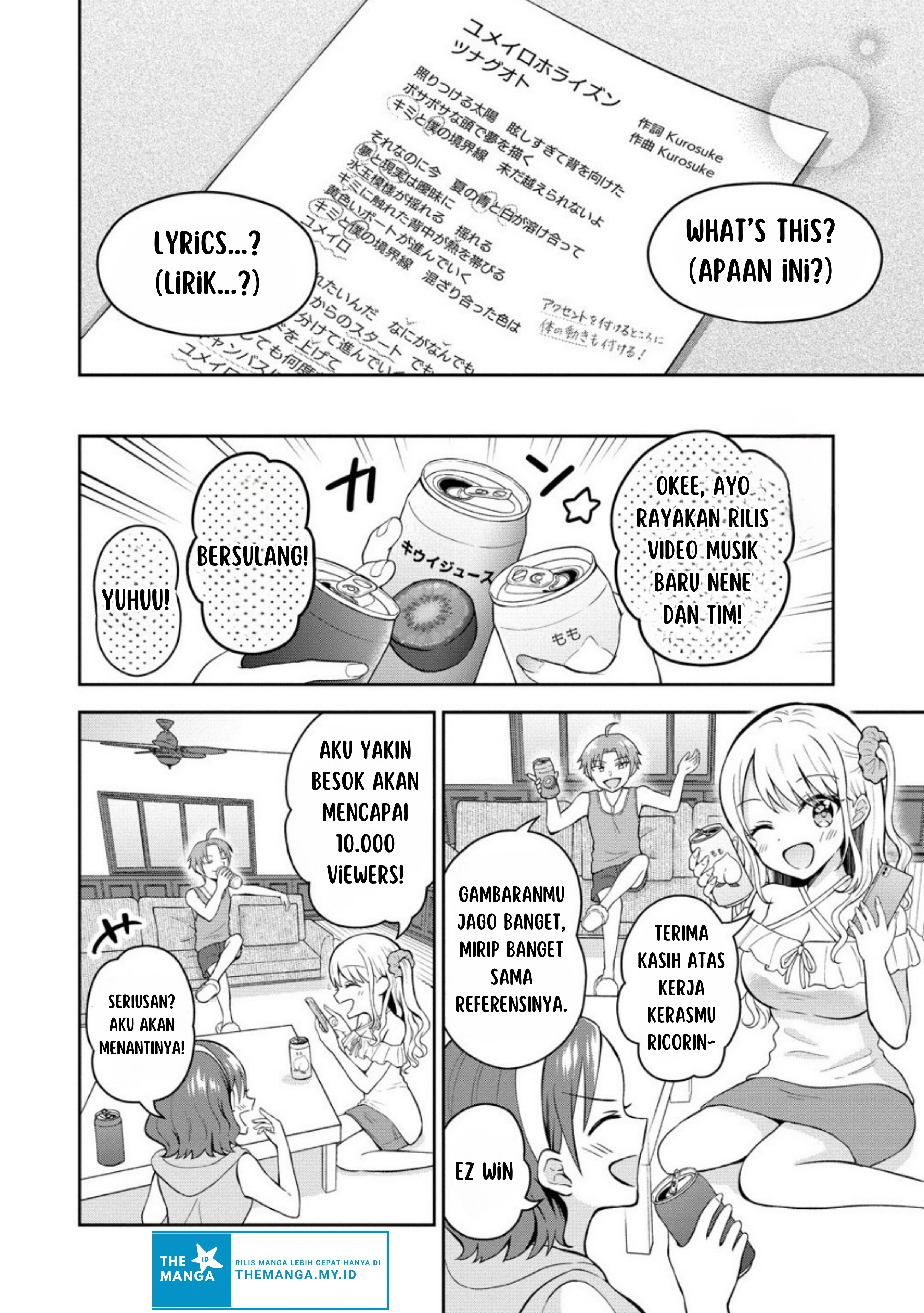 Tonari no Seki no Inkya Joshi ga Oshi Utaite Datta: Ore no Kyoku wo Utatte Kure! Chapter 9.2 - halaman 4