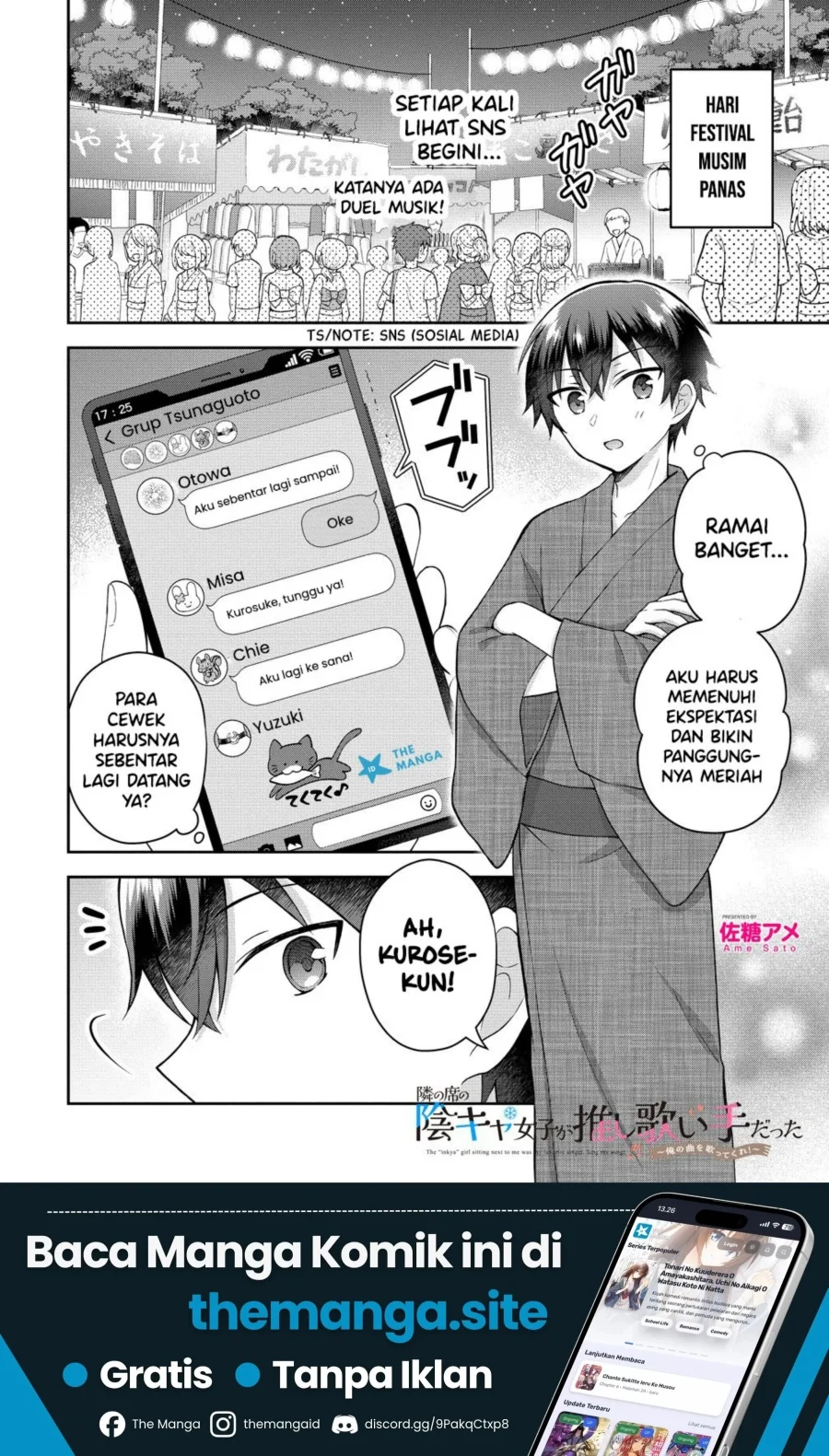 Tonari no Seki no Inkya Joshi ga Oshi Utaite Datta – Ore no Kyoku wo Uttatekure! Chapter 20 - halaman 2