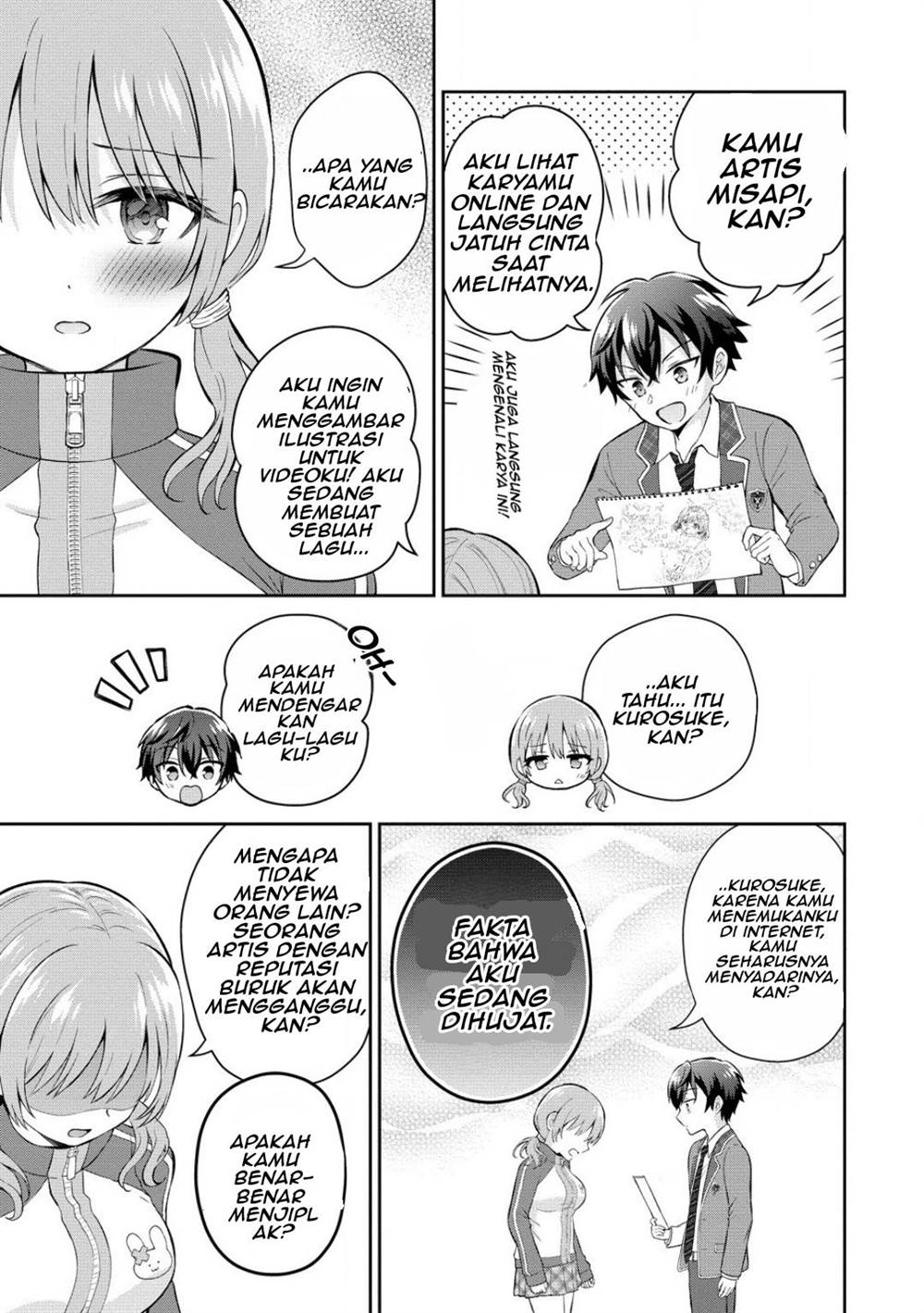 Tonari no Seki no Inkya Joshi ga Oshi Utaite Datta – Ore no Kyoku wo Uttatekure! Chapter 7 - halaman 19