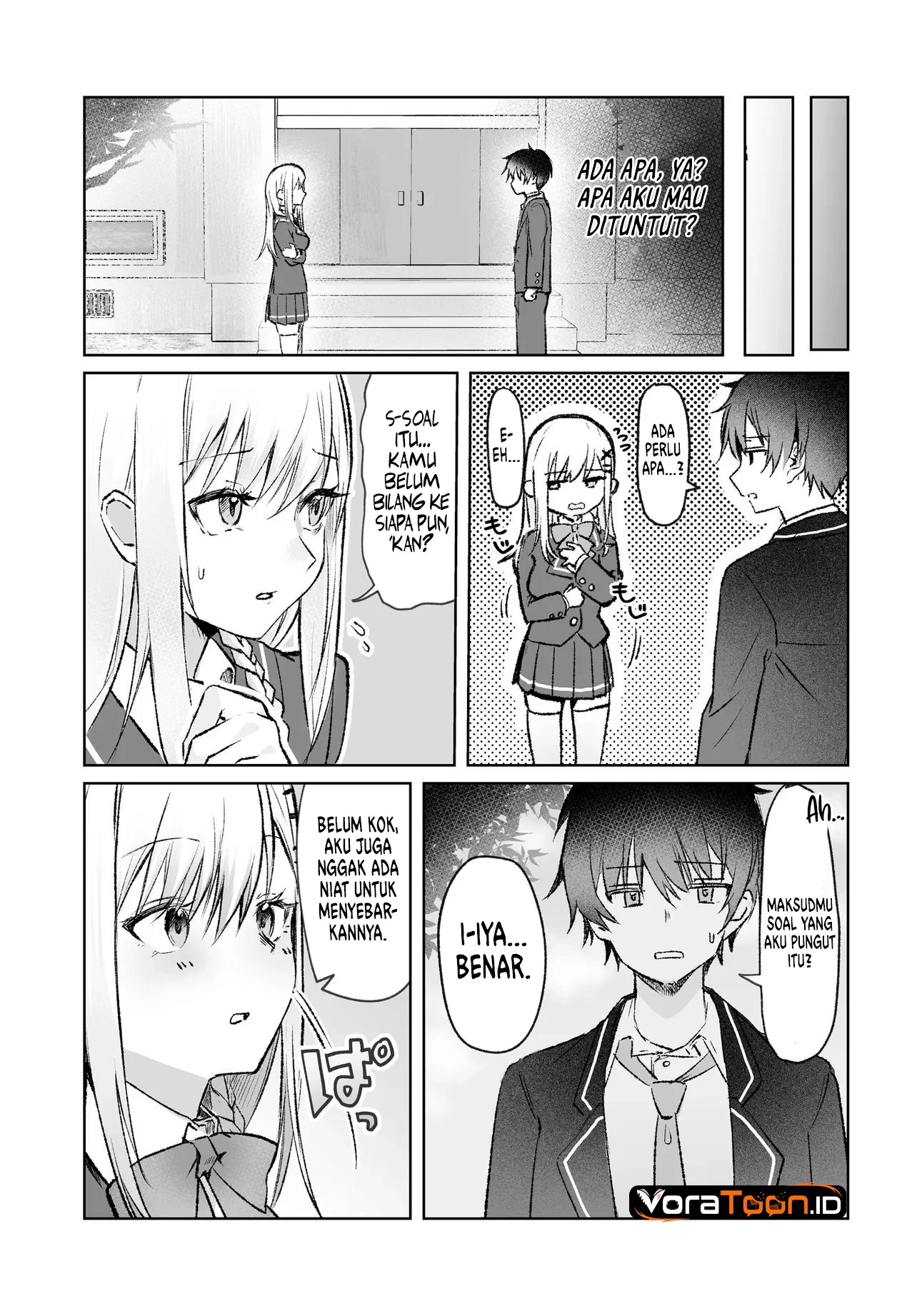 Tonari no Seki no Seijo-sama wa Ore ni Kossori Skirt no Naka wo Oshiete Kureru Chapter 1 - halaman 1