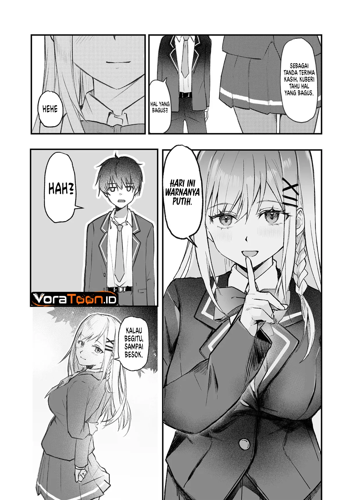 Tonari no Seki no Seijo-sama wa Ore ni Kossori Skirt no Naka wo Oshiete Kureru Chapter 1 - halaman 3
