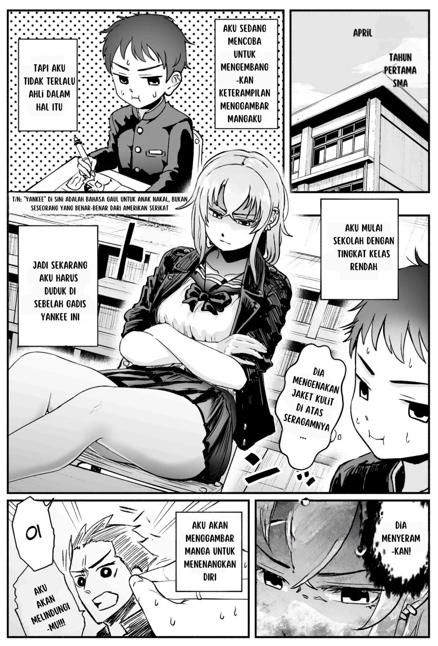 Tonari no Seki no Yankee JK no Jakuten Chapter 1 - halaman 1